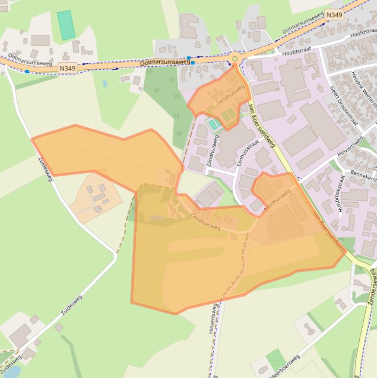 Kaart van postcodegebied 7665SH.