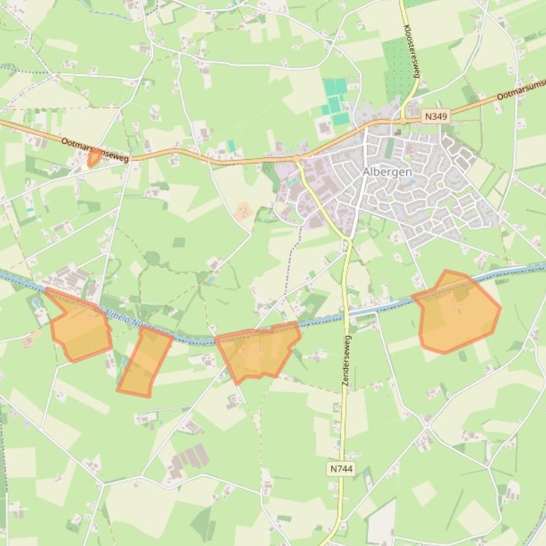 Kaart van postcodegebied 7665SZ.