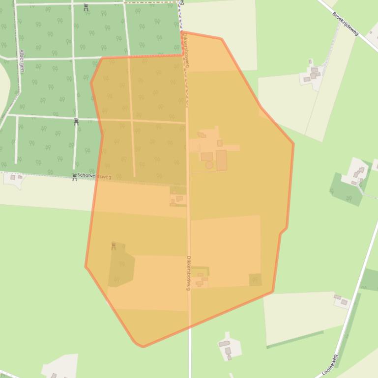 Kaart van postcodegebied 7665TD.