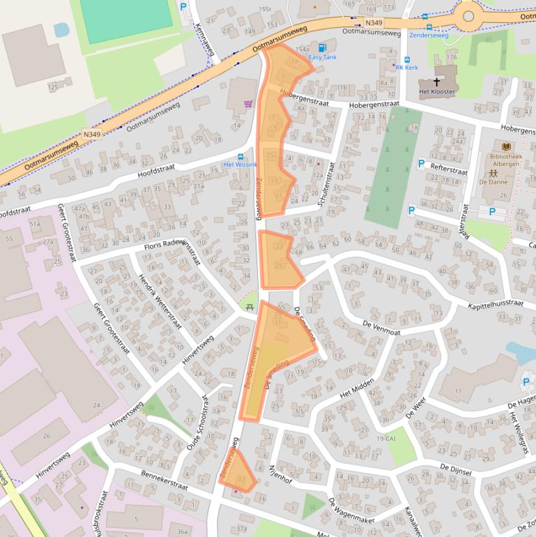 Kaart van postcodegebied 7665TJ.