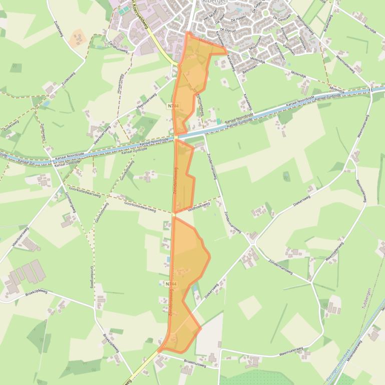 Kaart van postcodegebied 7665TK.