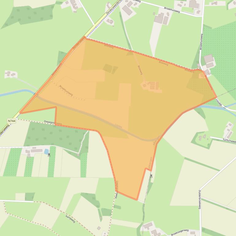 Kaart van postcodegebied 7665TV.