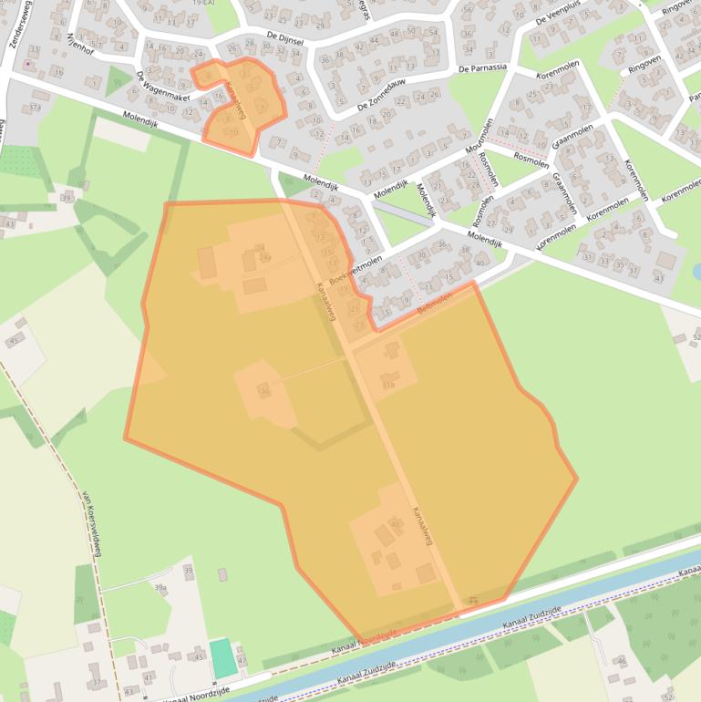 Kaart van postcodegebied 7665VD.