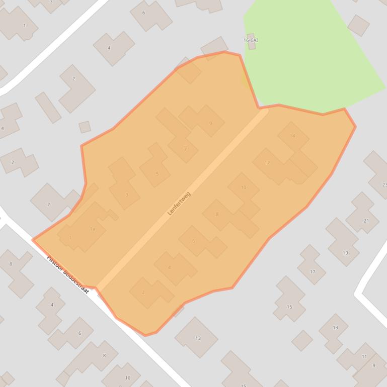 Kaart van postcodegebied 7666LD.