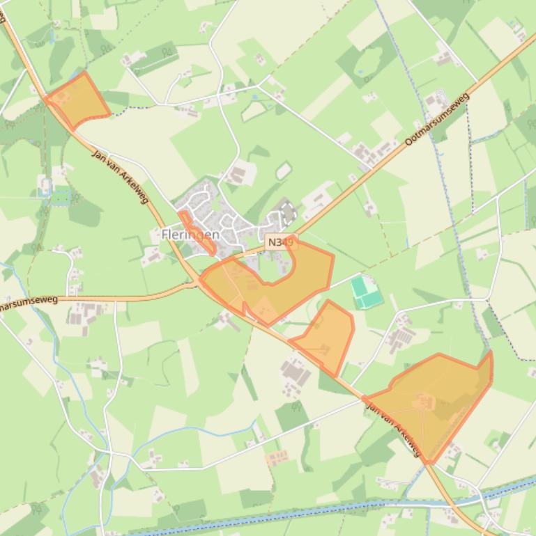 Kaart van postcodegebied 7666LG.