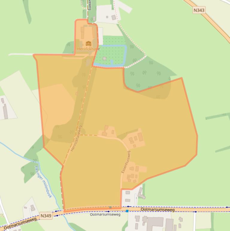 Kaart van postcodegebied 7666LK.