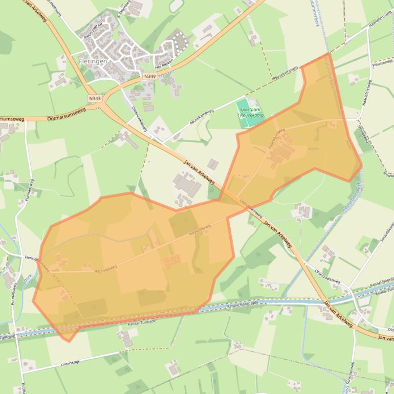 Kaart van postcodegebied 7666NA.