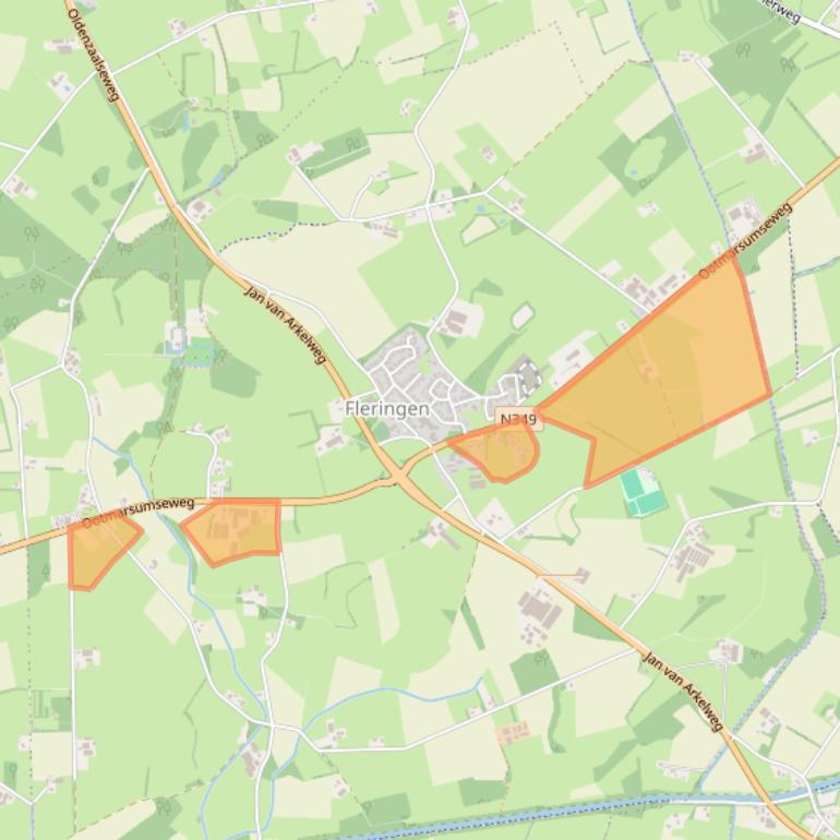 Kaart van postcodegebied 7666NC.