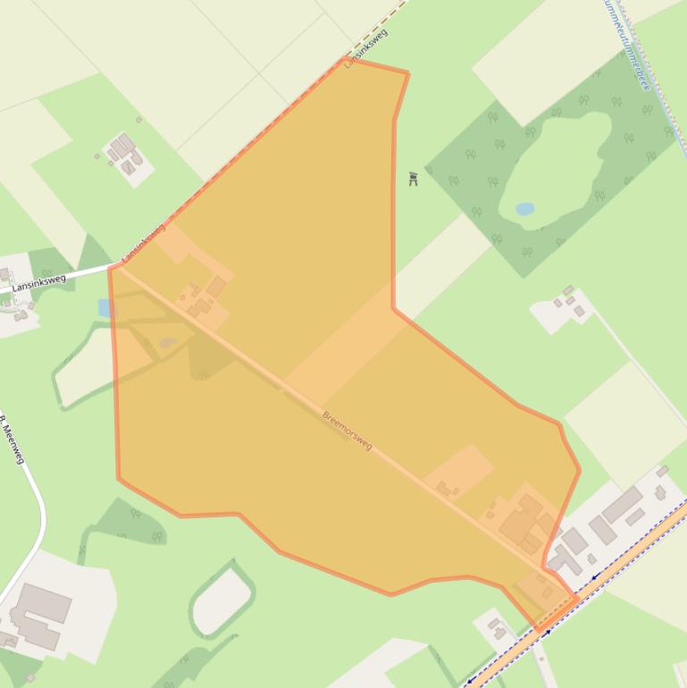 Kaart van postcodegebied 7666ND.