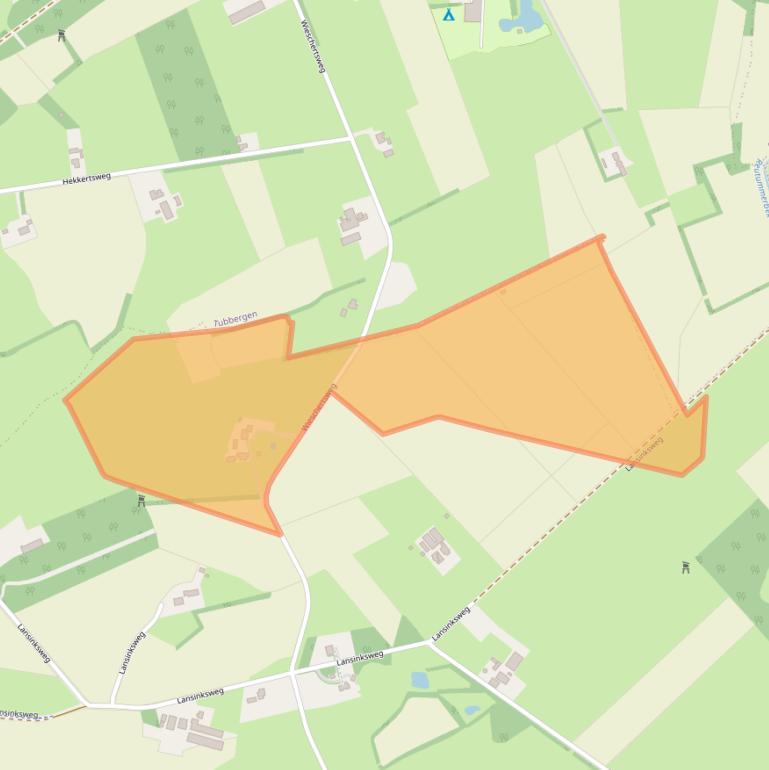 Kaart van postcodegebied 7666NG.