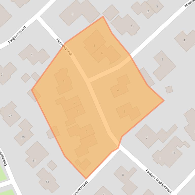 Kaart van postcodegebied 7666NM.