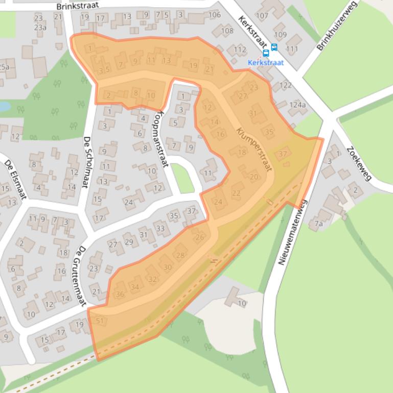 Kaart van postcodegebied 7667PA.