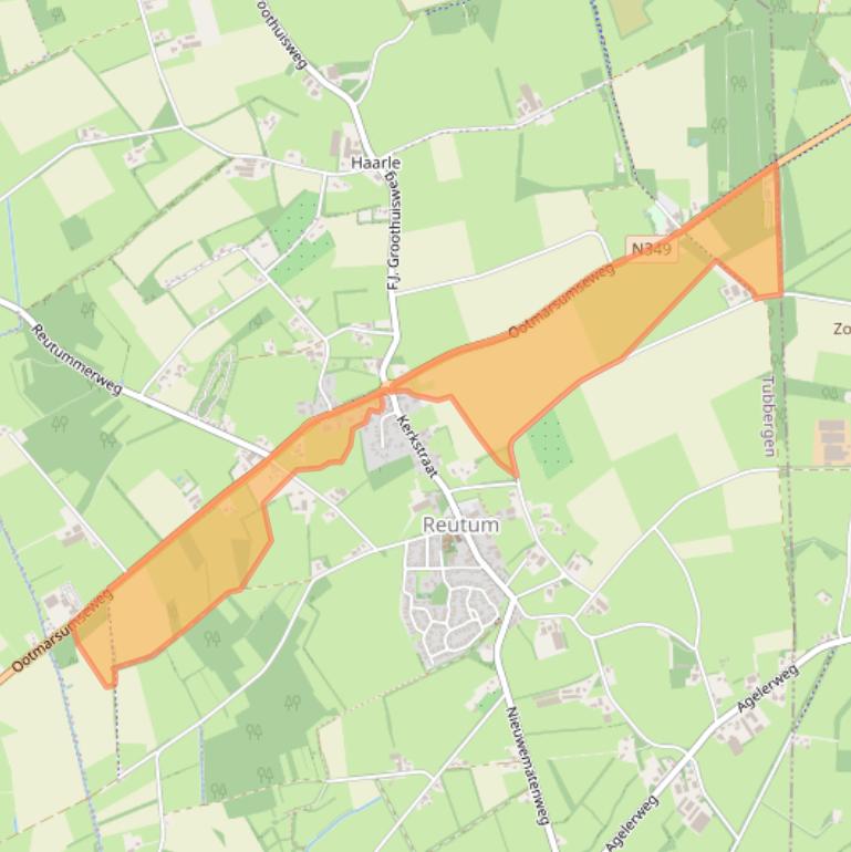 Kaart van postcodegebied 7667PC.