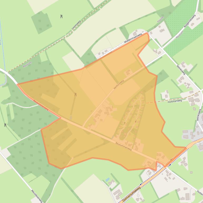 Kaart van postcodegebied 7667PJ.