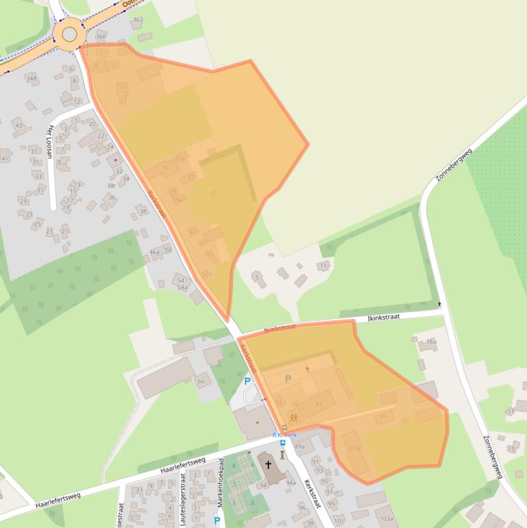 Kaart van postcodegebied 7667PV.