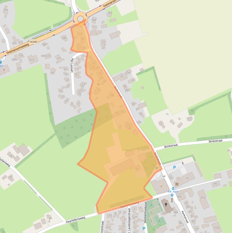 Kaart van postcodegebied 7667PX.