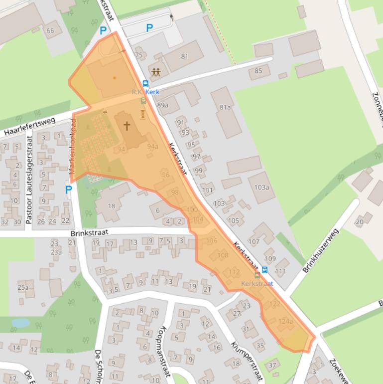 Kaart van postcodegebied 7667PZ.