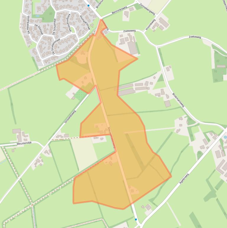 Kaart van postcodegebied 7667RH.