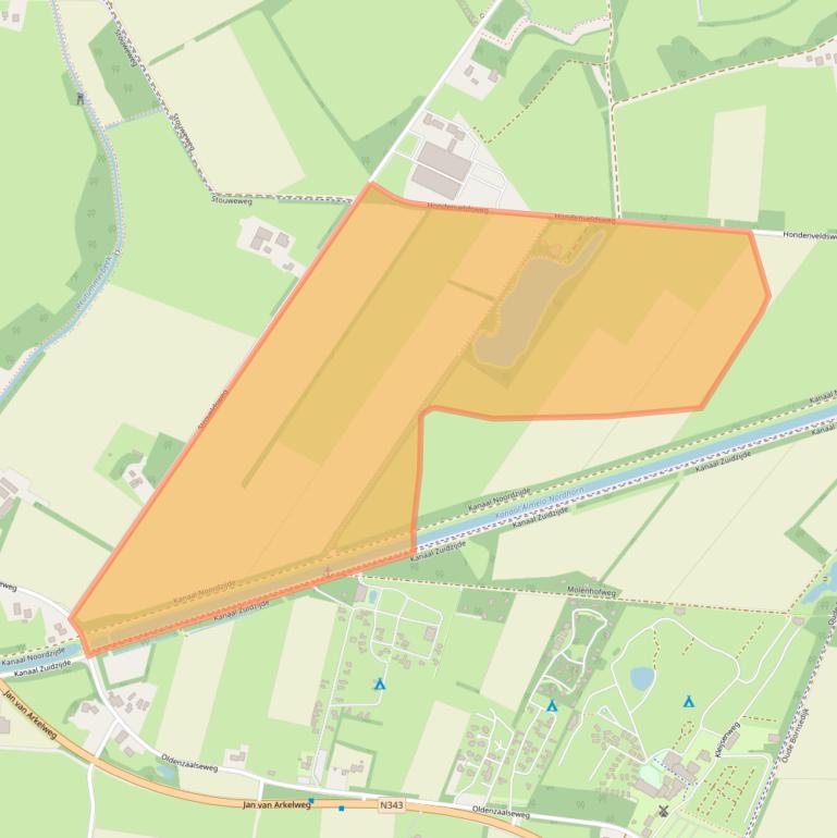 Kaart van postcodegebied 7667RM.