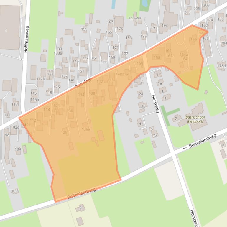 Kaart van postcodegebied 7671AC.