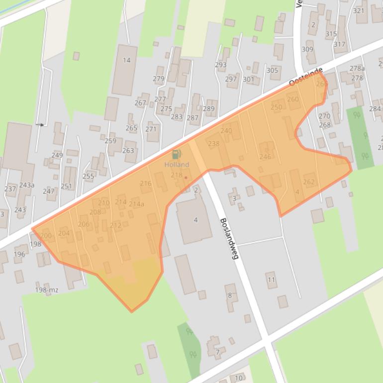 Kaart van postcodegebied 7671AE.