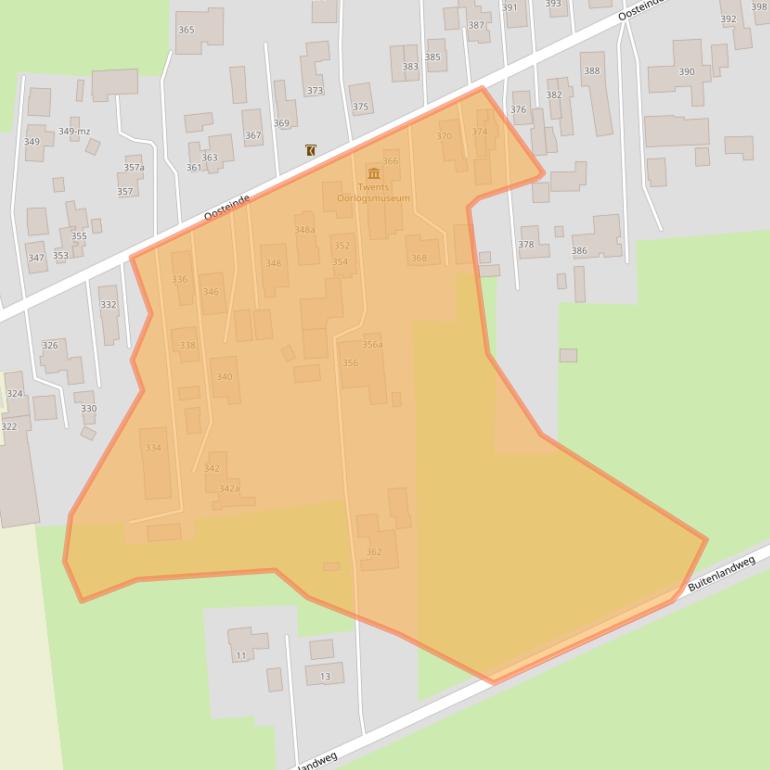 Kaart van postcodegebied 7671AH.