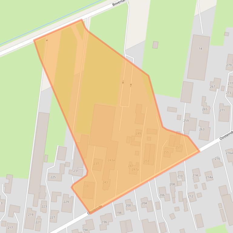 Kaart van postcodegebied 7671AZ.