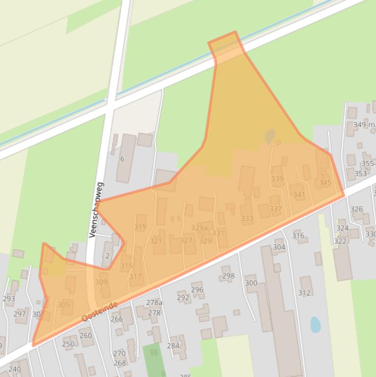 Kaart van postcodegebied 7671BB.