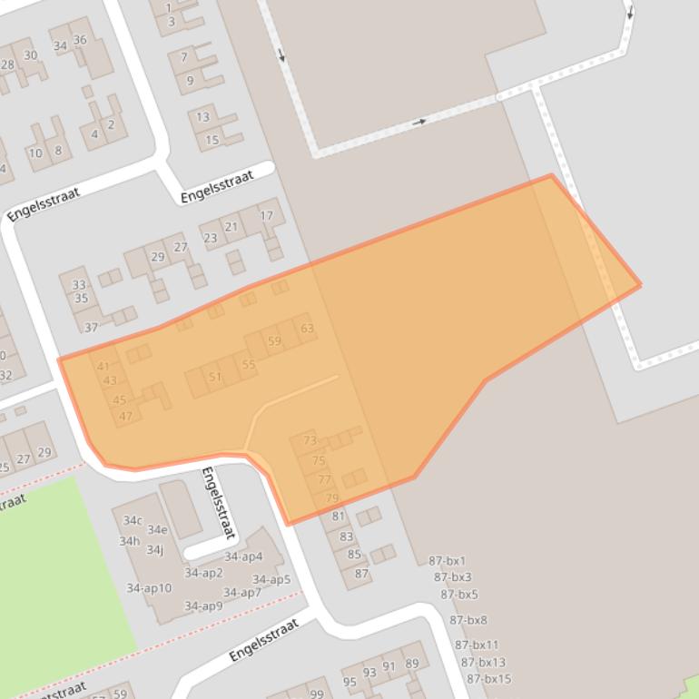 Kaart van postcodegebied 7671BP.