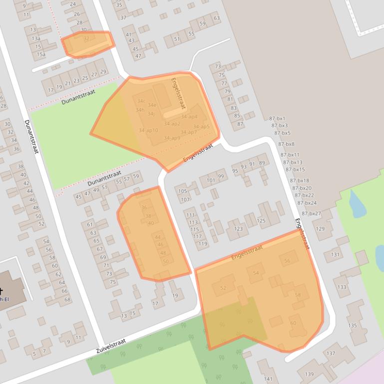Kaart van postcodegebied 7671BV.