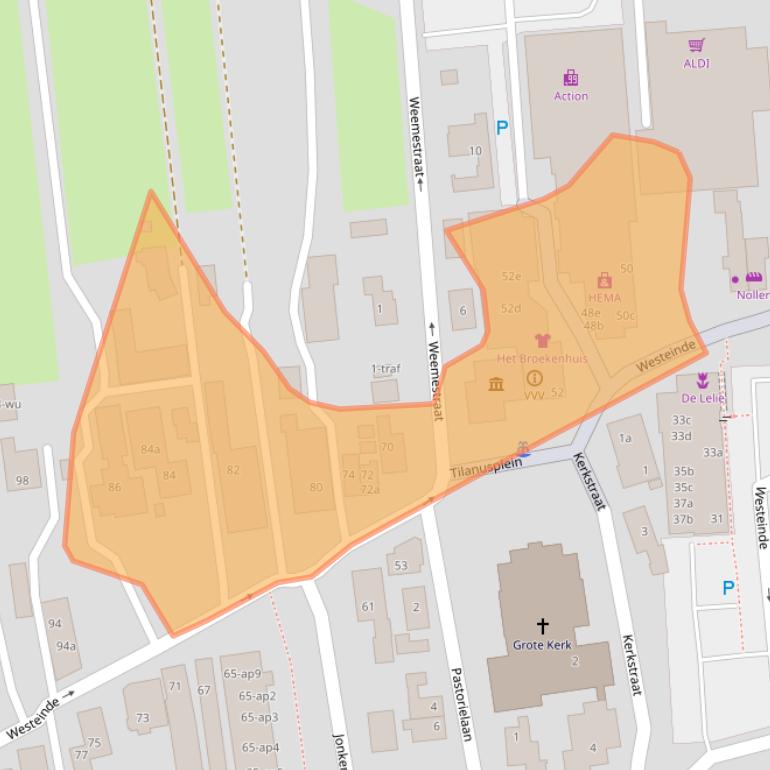 Kaart van postcodegebied 7671CD.