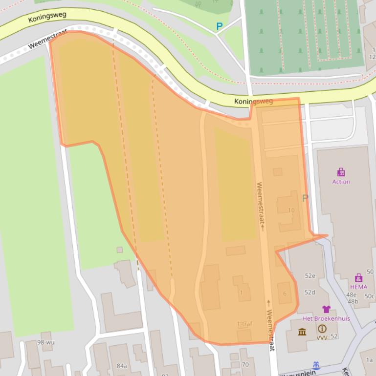 Kaart van postcodegebied 7671EH.