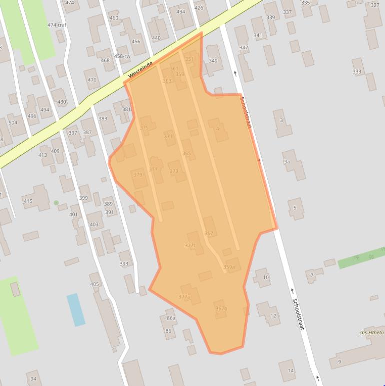 Kaart van postcodegebied 7671EV.