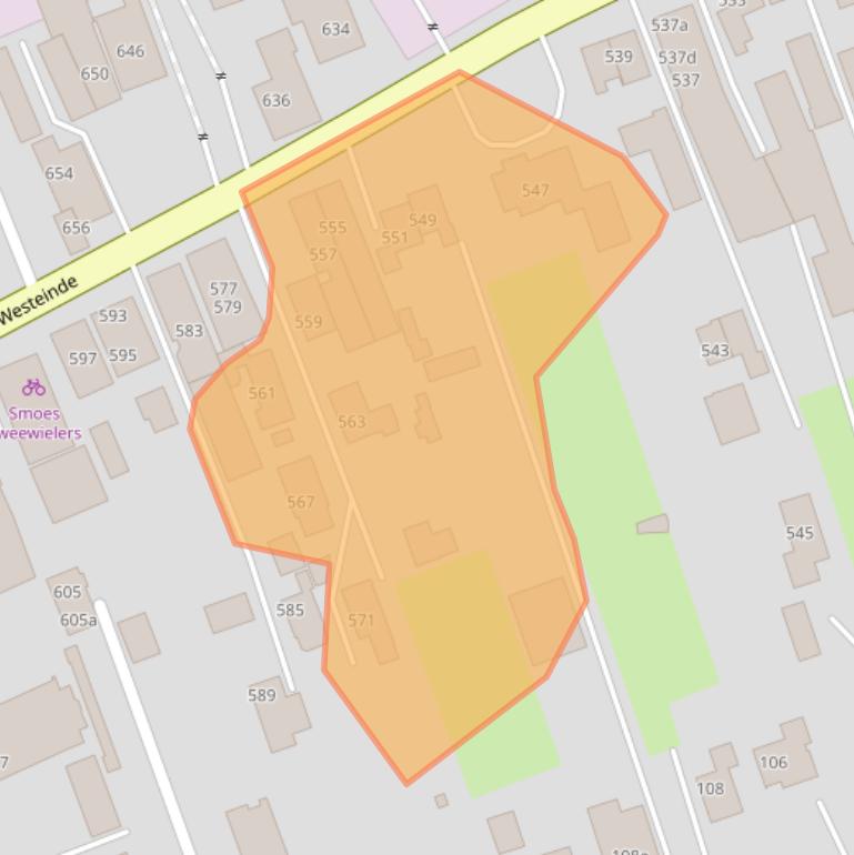 Kaart van postcodegebied 7671GB.