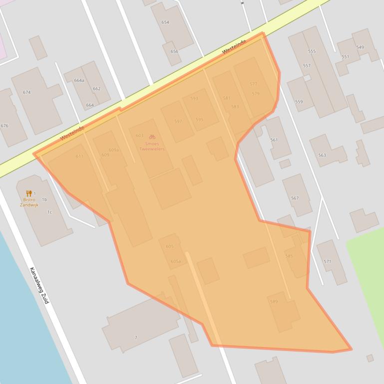 Kaart van postcodegebied 7671GC.