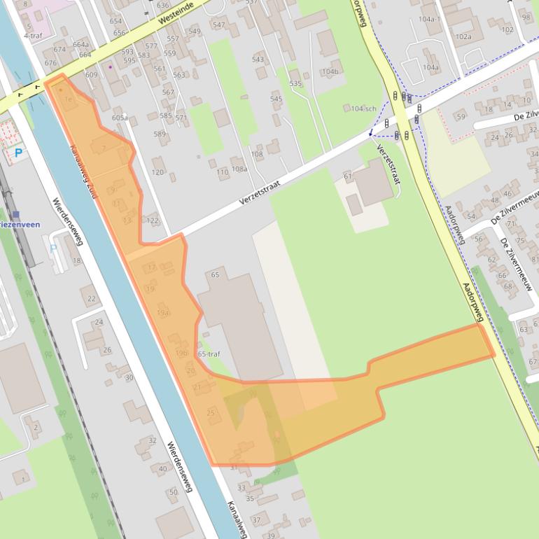 Kaart van postcodegebied 7671GD.