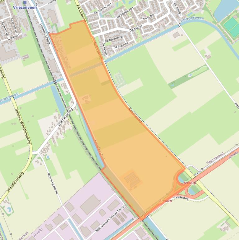 Kaart van postcodegebied 7671GE.