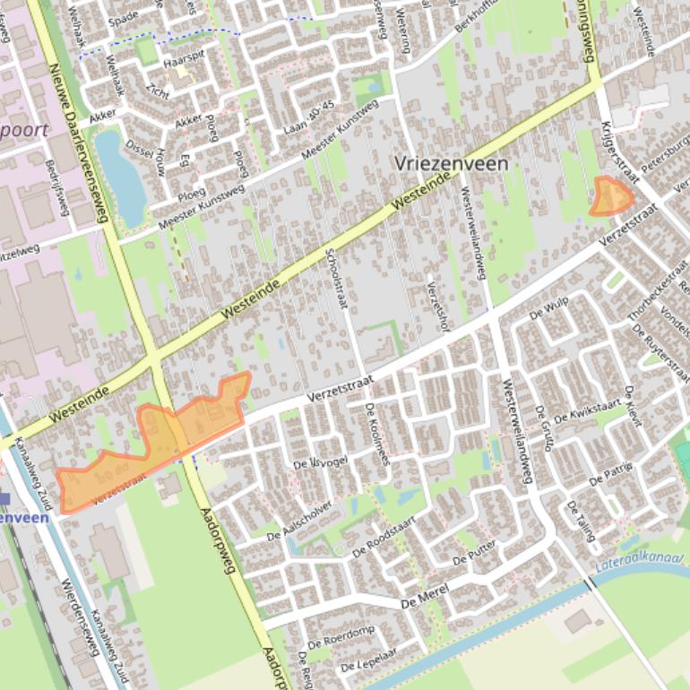 Kaart van postcodegebied 7671GN.