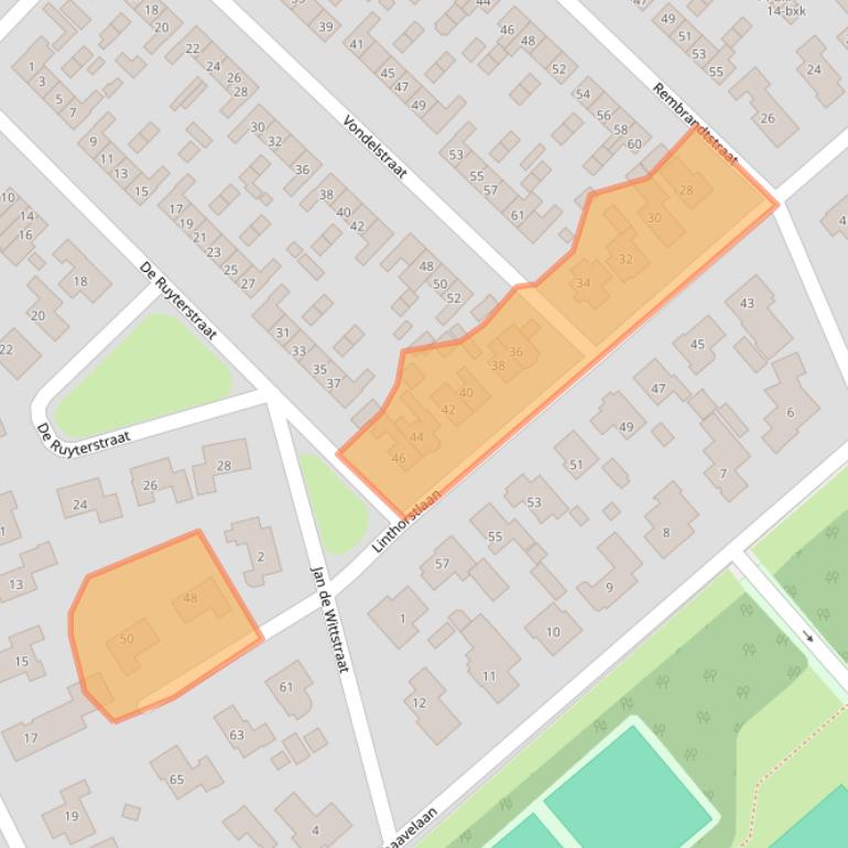 Kaart van postcodegebied 7671GZ.