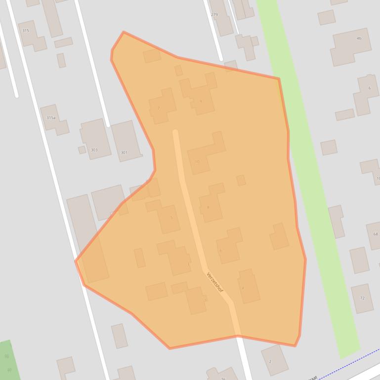 Kaart van postcodegebied 7671HX.