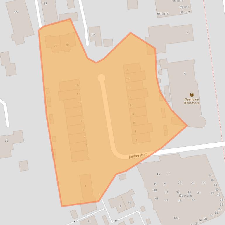 Kaart van postcodegebied 7671HZ.