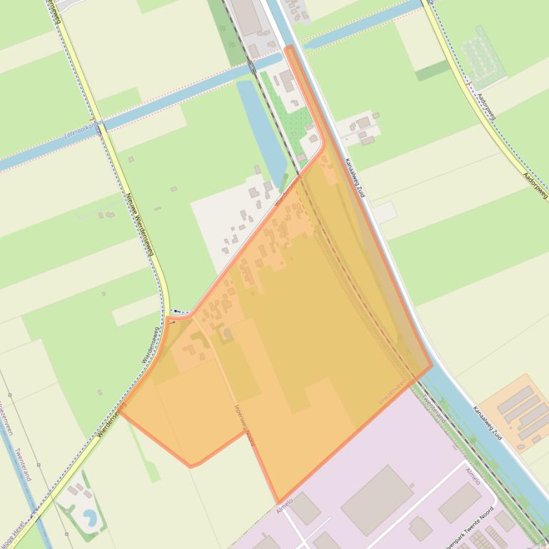 Kaart van postcodegebied 7671JJ.