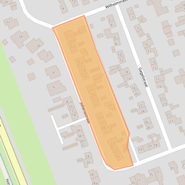 Kaart van postcodegebied 7671JZ.