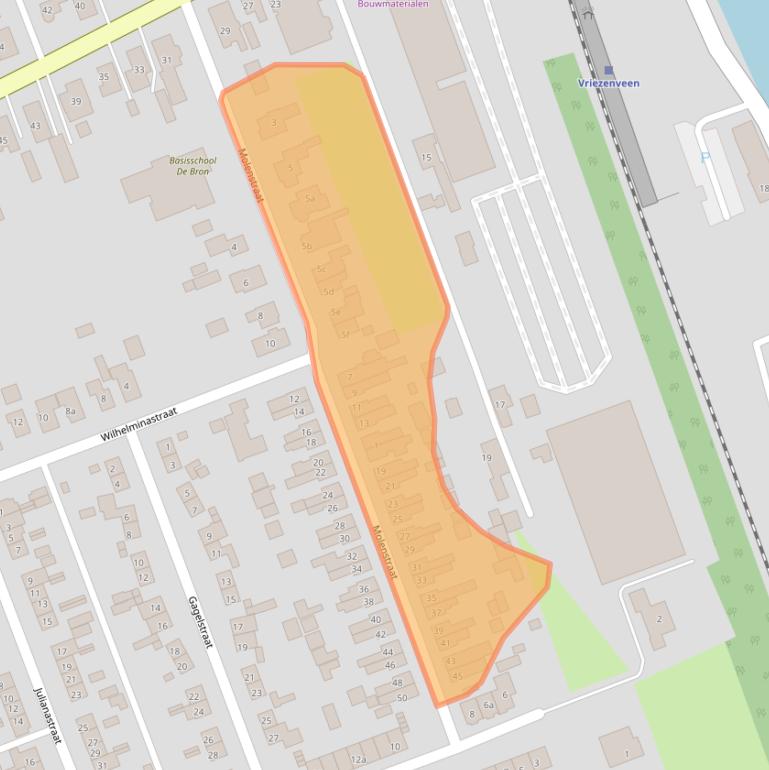 Kaart van postcodegebied 7671KA.