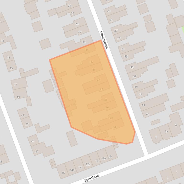 Kaart van postcodegebied 7671KC.