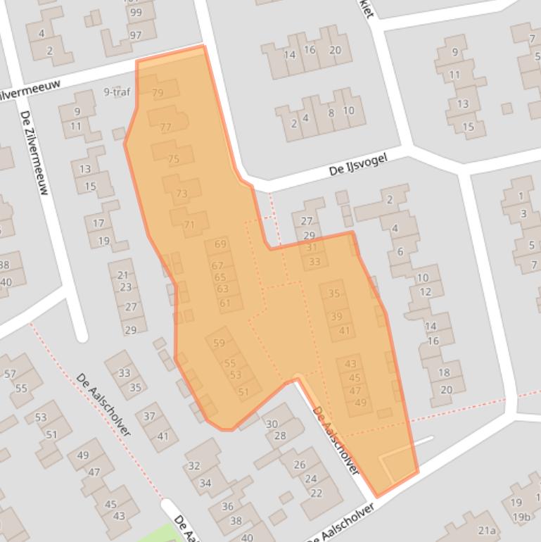 Kaart van postcodegebied 7671LG.