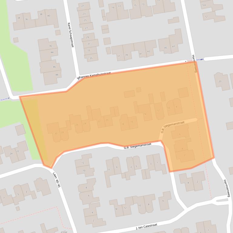 Kaart van postcodegebied 7671MC.