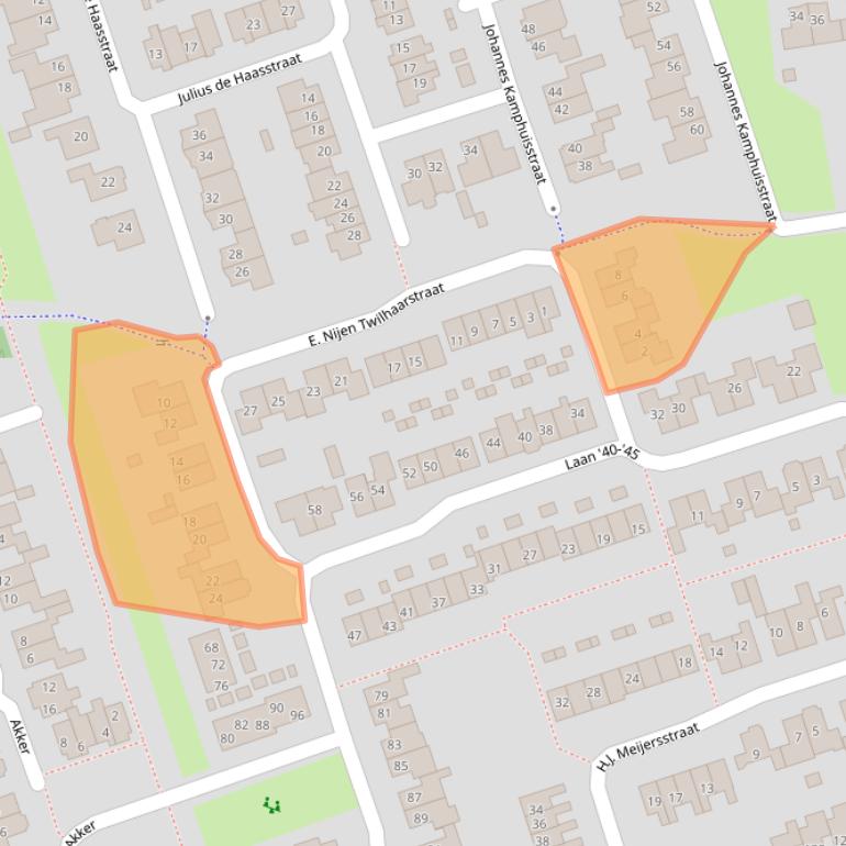 Kaart van postcodegebied 7671ME.