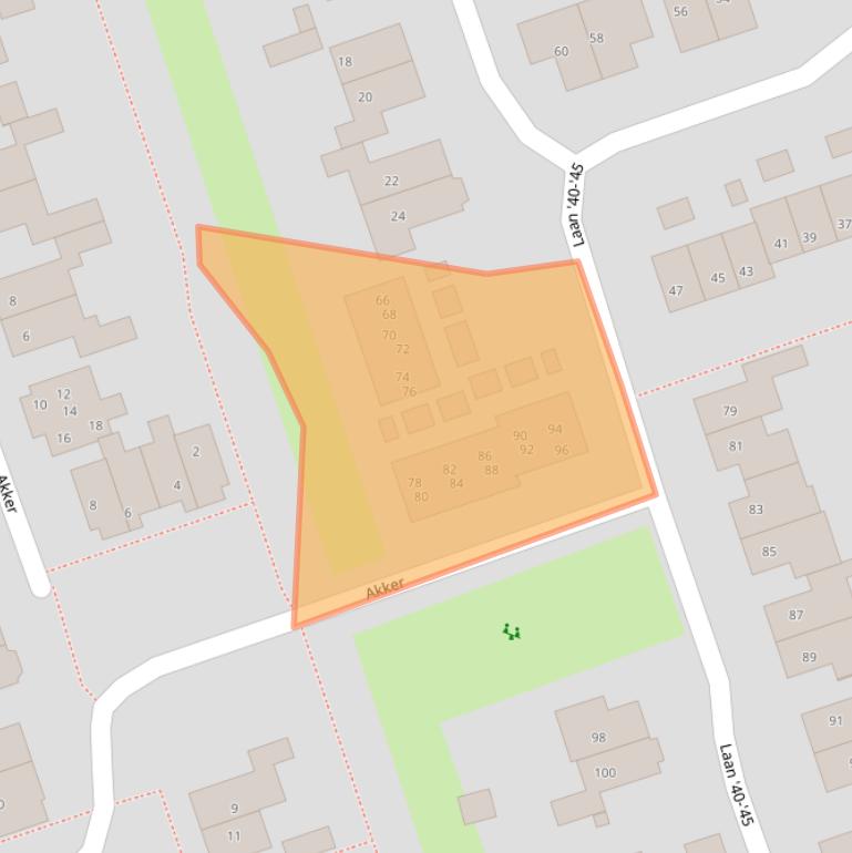 Kaart van postcodegebied 7671MN.