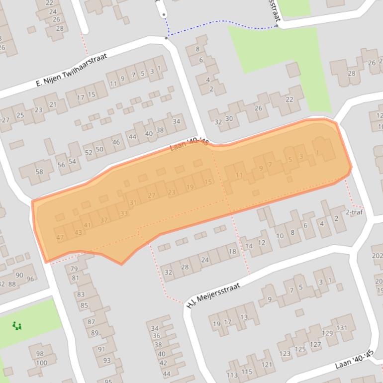 Kaart van postcodegebied 7671MT.